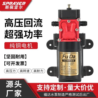 福達(dá)定制電動(dòng)噴霧器隔膜泵高壓回流水泵直銷價(jià)噴霧洗車器水泵配件